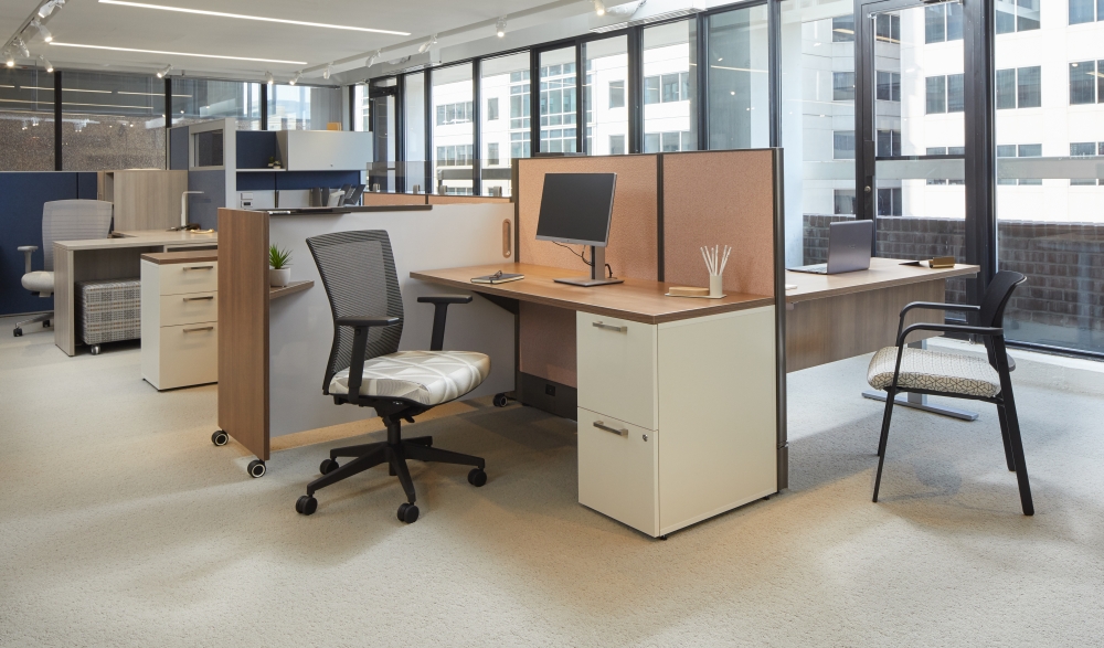 Open office space with modern desks
